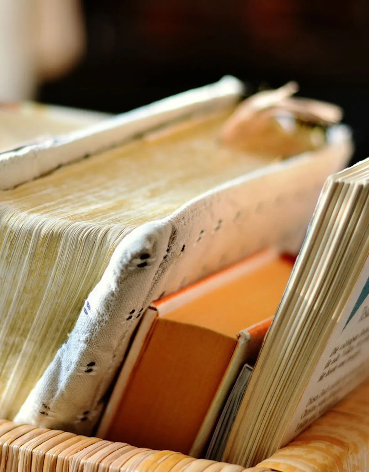 Collection of books and study materials in a retreat library
